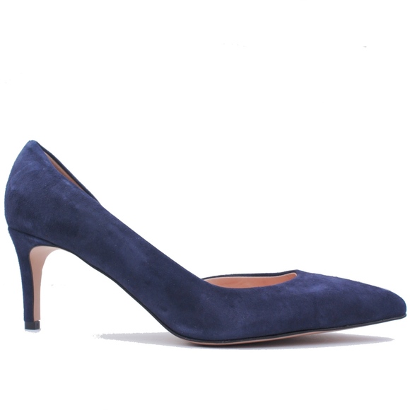 New JCREW Pacific Lucie Suede D'Orsay Pumps Heels - Picture 2 of 3